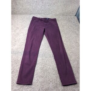 AG‎ Adriano Goldschmied Stevie Ankle Jeans Plum Purple Womens Size 30R